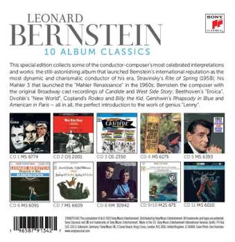 11CD/Set di cofanetti Leonard Bernstein: 10 Album Classics