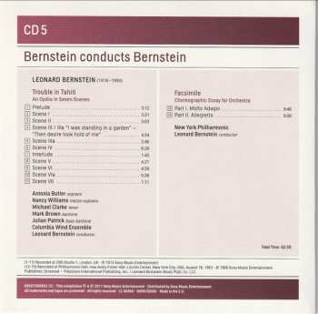 7CD/Set di cofanetti Leonard Bernstein: Bernstein Conducts Bernstein: Stage Works • Symphonies • Ballets • Choral Works • Songs