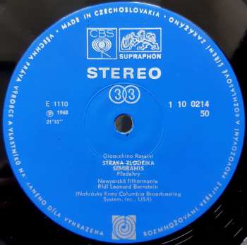 LP Leonard Bernstein: Předehry K Operám