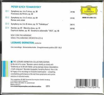 4CD/Set di cofanetti Pyotr Ilyich Tchaikovsky: Symphonies Nos. 4, 5 & 6 "Pathétique" | "1812" Overture | Romeo & Juliet | Francesca Di Rimini