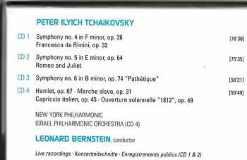 4CD/Set di cofanetti Pyotr Ilyich Tchaikovsky: Symphonies Nos. 4, 5 & 6 "Pathétique" | "1812" Overture | Romeo & Juliet | Francesca Di Rimini