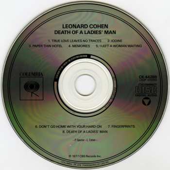CD Leonard Cohen: Death Of A Ladies' Man