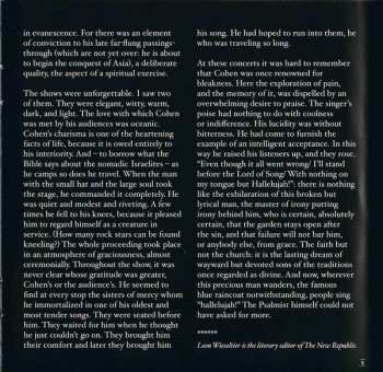 CD/DVD Leonard Cohen: Songs From The Road