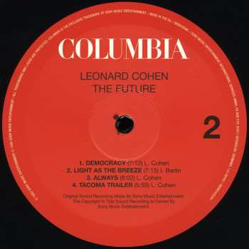 LP Leonard Cohen: The Future