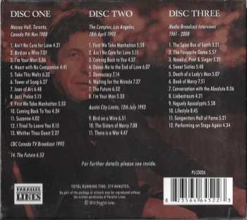 3CD/Set di cofanetti Leonard Cohen: The Spirit Of Radio (Classic Broadcasts Recordings)
