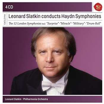 4CD/Set di cofanetti Philharmonia Orchestra: Leonard Slatkin Conducts Haydn Symphonies (The 12 London Symphonies Incl. "Surprise" · "Miracle" · "Military" · "Drum Roll")