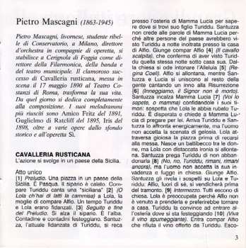 CD Philharmonia Orchestra: Cavalleria Rusticana (Le Pagine Più Belle) / I Pagliacci (Le Pagine Più Belle)