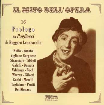 Album Leoncavallo / Ruffo / Amato / Borghese / Tibbett: 16 Prologo Da Pagliacci Di Leoncavallo
