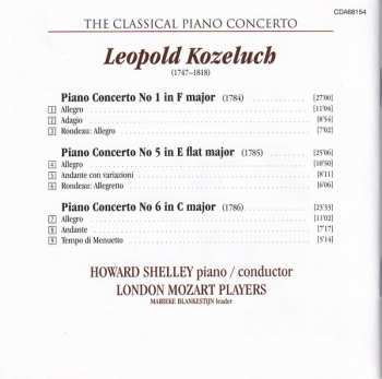 CD Leopold Koželuh: Piano Concertos Nos. 1, 5 & 6