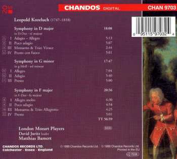 CD Leopold Koželuh: Symphonies