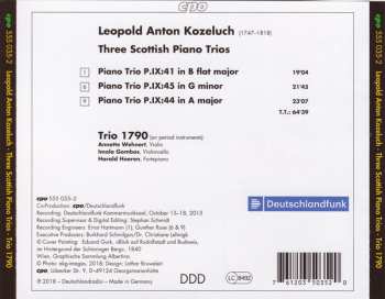CD Leopold Koželuh: Three Scottish Piano Trios