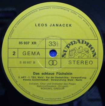 2LP/Set di cofanetti Leoš Janáček: Das Schlaue Füchslein