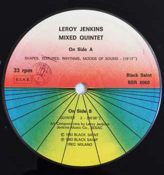 LP Leroy Jenkins: Mixed Quintet