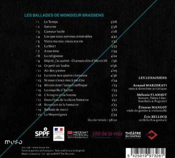 CD Arnaud Marzorati: Les Ballades de Monsieur Brassens 