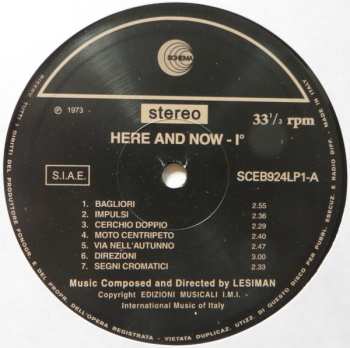 LP/CD Lesiman: Here And Now Vol. 1