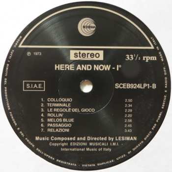LP/CD Lesiman: Here And Now Vol. 1