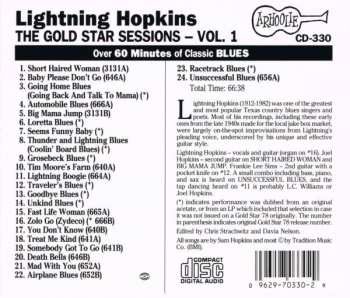 CD Lightnin' Hopkins: The Gold Star Sessions - Vol. 1