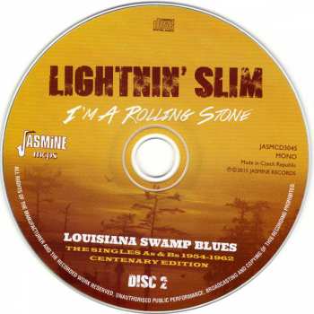 2CD Lightning Slim: I'm A Rolling Stone: Louisiana Swamp Blues
