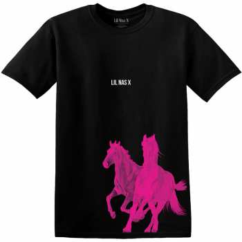 Merch Lil Nas X: Maglietta Pink Horses 