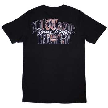Merce Lil Wayne: Lil Wayne Unisex T-shirt: Face Infill (back Print) (small) S