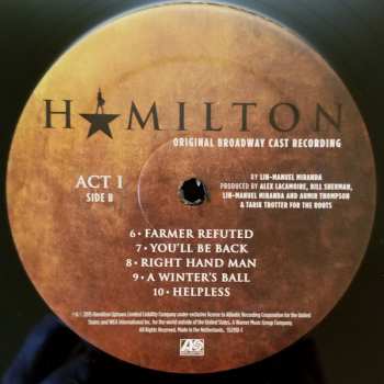 4LP/Set di cofanetti Lin-Manuel Miranda: Hamilton (Original Broadway Cast Recording)