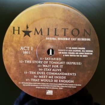 4LP/Set di cofanetti Lin-Manuel Miranda: Hamilton (Original Broadway Cast Recording)
