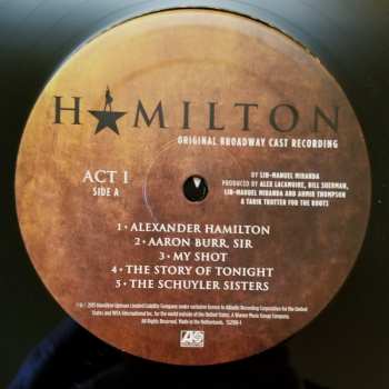 4LP/Set di cofanetti Lin-Manuel Miranda: Hamilton (Original Broadway Cast Recording)