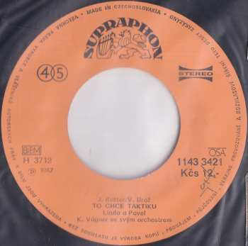 SP Orchestr Karla Vágnera: Kdo Nezpívá Nemá Hit  / To Chce Taktiku