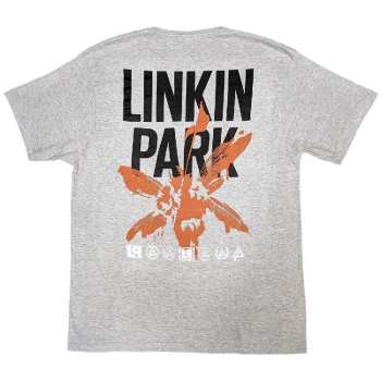 Merce Linkin Park: Linkin Park Unisex T-shirt: Soldier Icons (back Print) (medium) M
