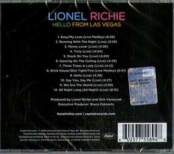 CD Lionel Richie: Hello From Las Vegas