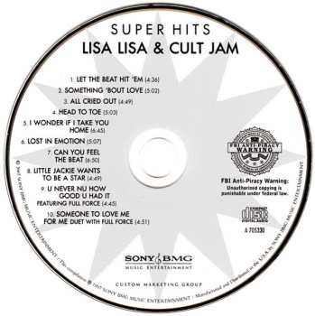 CD Lisa Lisa & Cult Jam: Super Hits