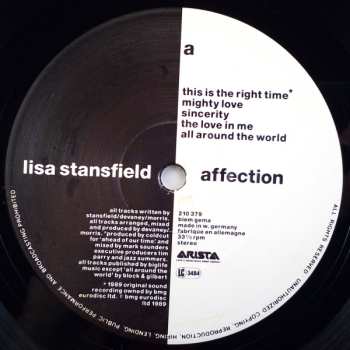 LP Lisa Stansfield: Affection