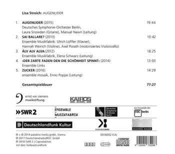 CD Lisa Streich: Augenlider