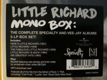 5LP/Set di cofanetti Little Richard: Mono Box: The Complete Specialty and Vee-Jay Albums