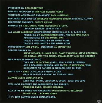 CD Little Willie Anderson: Swinging The Blues