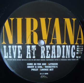 2LP Nirvana: Live At Reading
