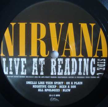2LP Nirvana: Live At Reading