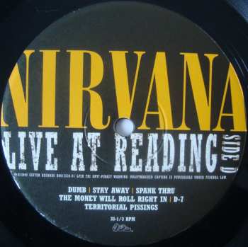 2LP Nirvana: Live At Reading
