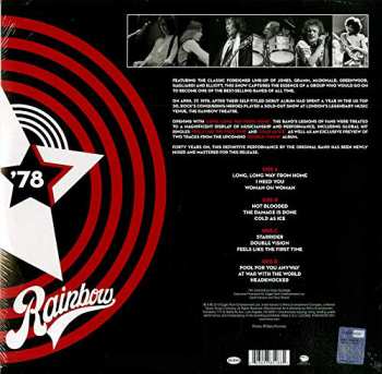 2LP Foreigner: Live At The Rainbow '78