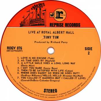 2LP Tiny Tim: Live! At The Royal Albert Hall LTD | CLR