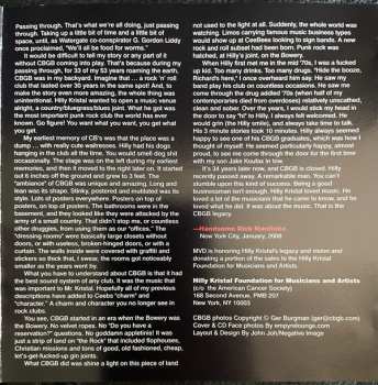 CD Living Colour: Live August 19, 2005 - CBGB OMFUG Masters: The Bowery Collection