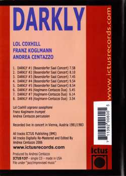 CD Andrea Centazzo: Darkly