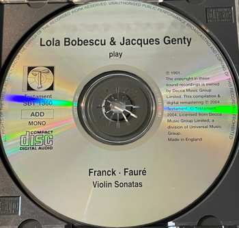 CD César Franck: Violin Sonatas