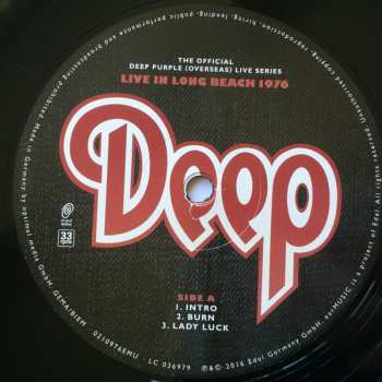 3LP Deep Purple: Long Beach 1976