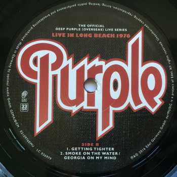 3LP Deep Purple: Long Beach 1976