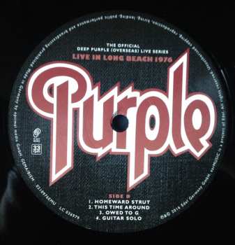 3LP Deep Purple: Long Beach 1976