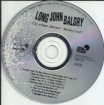CD Long John Baldry: On Stage Tonight - Baldry's Out!