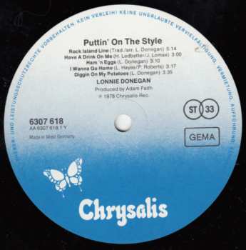 LP Lonnie Donegan: Puttin' On The Style