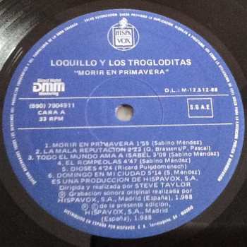 LP Loquillo Y Trogloditas: Morir En Primavera