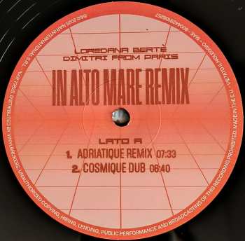 LP Loredana Bertè: In Alto Mare (Remix)